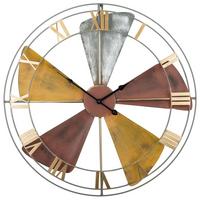 WANDUHR Metall bunt Wikon - Multicolor, Metall (60/60/5cm) - Beliani