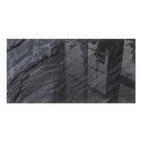 GLASPLATTE für Kamin 100x50 cm - Schwarz, Glas (100/50/0.4cm) - TULUP