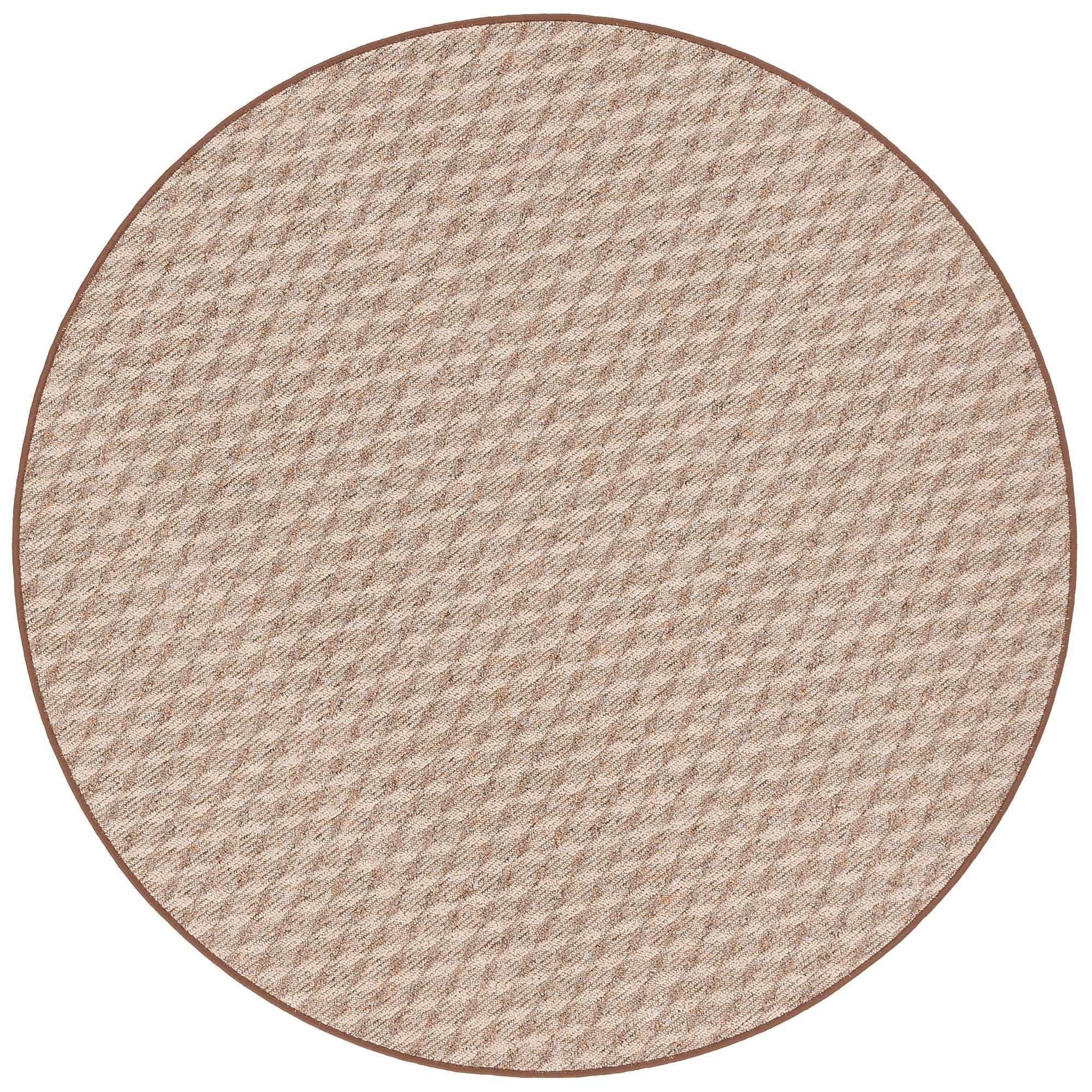 SCHLINGEN TEPPICH MODERN DIAMOND RUND - Cognac, Textil (160/160cm) - Snapstyle