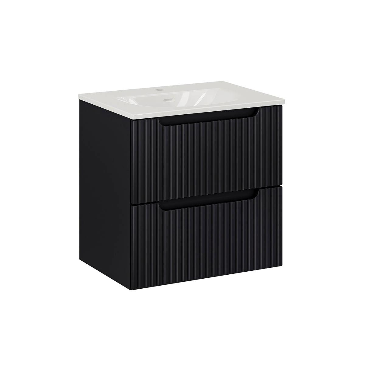 WASCHTISCH 60cm Riva Schwarz - Schwarz, Holzwerkstoff (60/57/40cm) - Petits-meubles