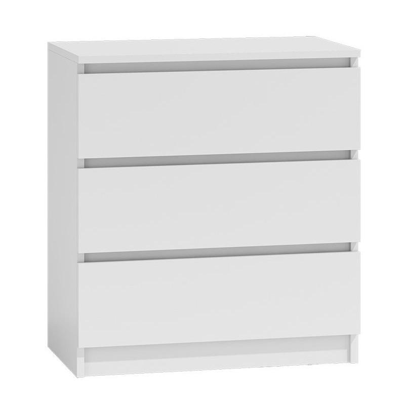 KOMMODE Weiß 70/75/40 - Weiß, Holzwerkstoff (70/75/40cm) - RAUMHIRSCH FURNITURE