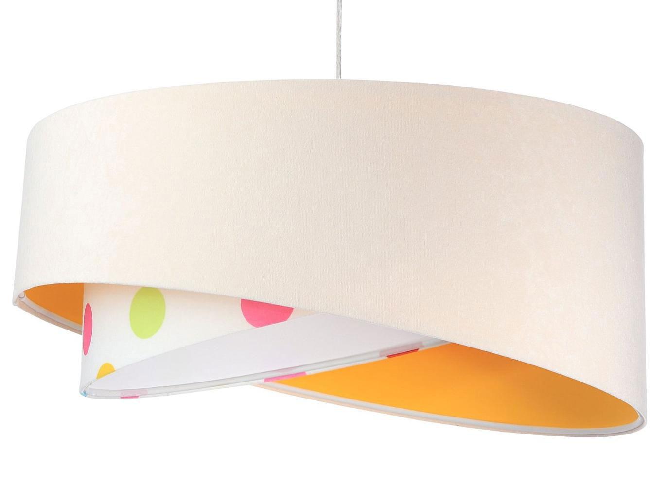 HÄNGELEUCHTE Weiß 50/23 cm - Orange, Kunststoff (50/1/23cm) - ONZENO