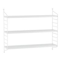 WANDREGAL Strängnäs modular - Weiß, Metall (60/50/15cm) - [en.casa]