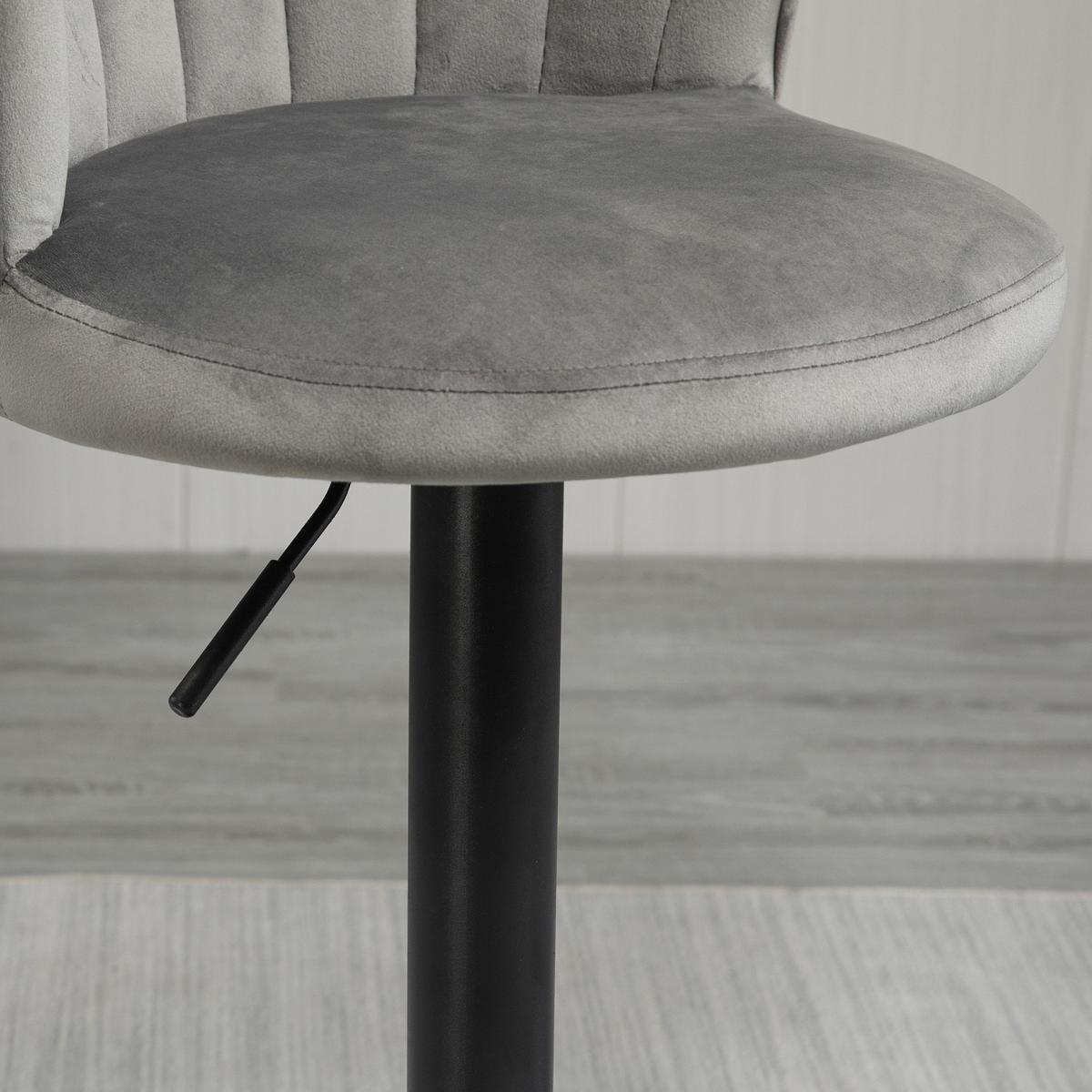 BARHOCKER, Schaumstoff, Stahl, Grau - Grau, Kunststoff (56/111/54cm) - HOMCOM