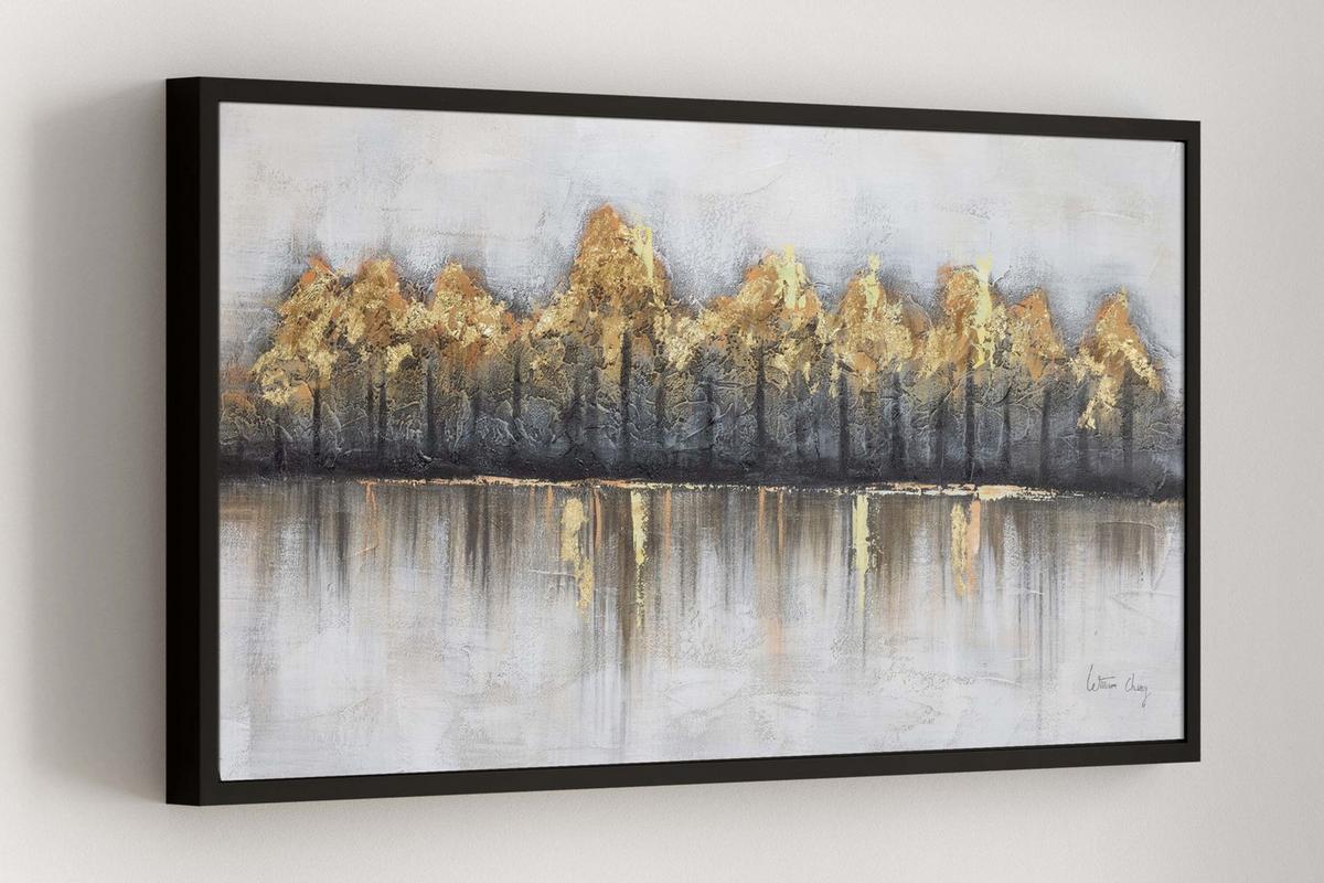 ÖLGEMÄLDE 120/60 cm - Braun, Holz/Textil (120/60cm) - KUNSTLOFT