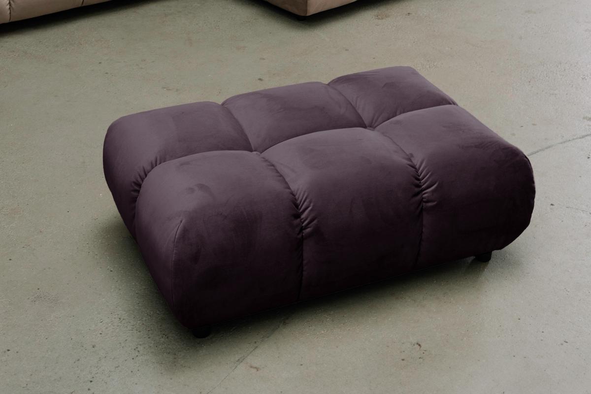 HOCKERBANK VIVIEN Violett Velvet - Violett, Textil (108/41/73cm) - KAWOLA