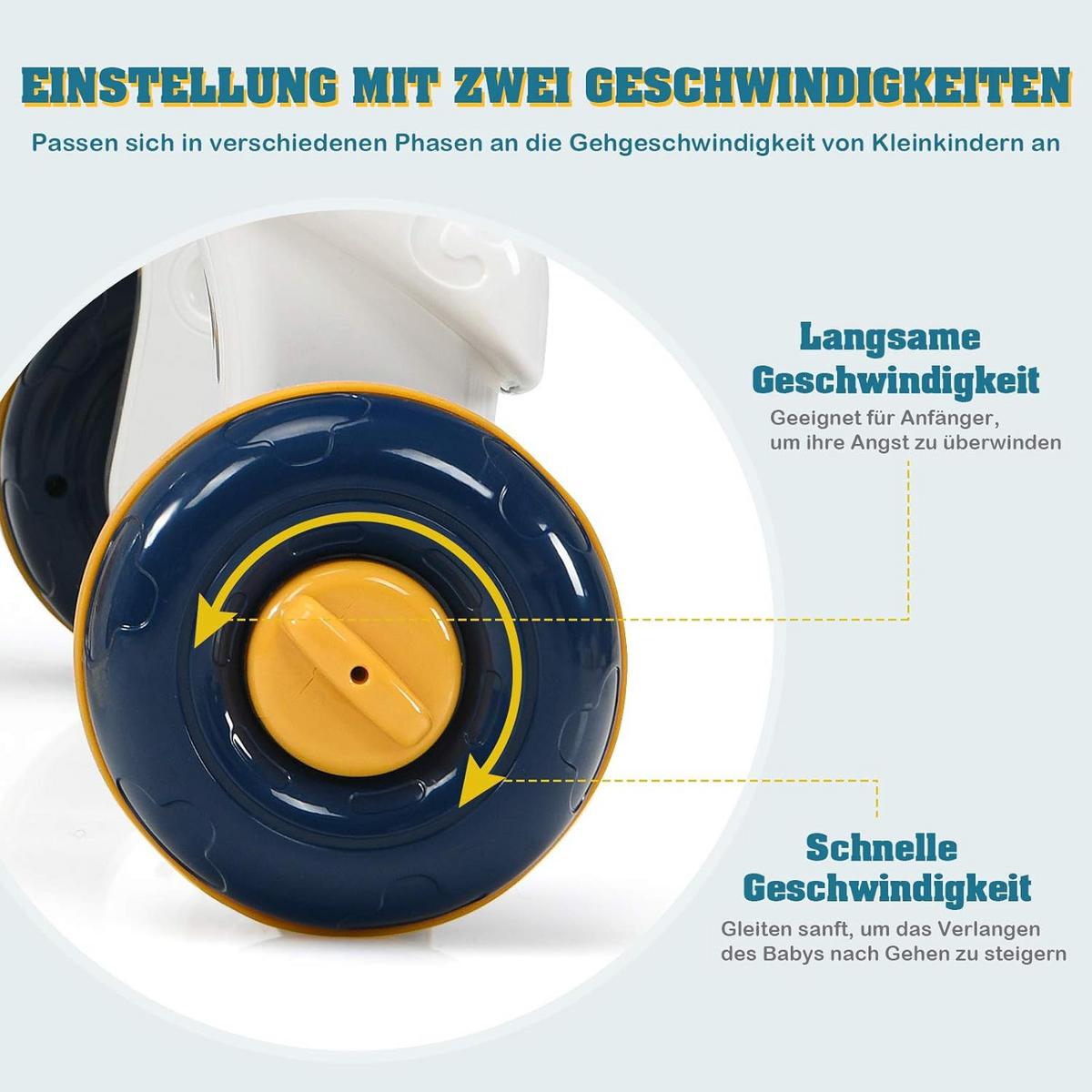 LAUFLERNWAGEN Blau - Blau, Kunststoff (56/46/46cm) - COSTWAY