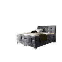 BOXSPRINGBETT Elektrisch Franco - Grau, Holzwerkstoff/Textil (120/200cm) - Fun Möbel