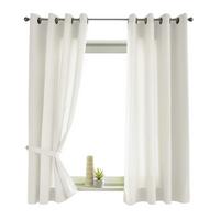 VORHANG 2ER SET BERLIN HxB 175x140cm Creme - Creme, Textil (140/175/175cm) - Gardinenbox