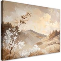 LEINWANDBILD Landschaften 100x70cm - Beige, Textil (100/70cm) - Feeby