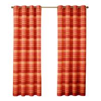 ÖSENVORHANG Morocco blickdicht 2er-Set, 167/182 cm - Terracotta, Textil (167/182cm) - Homescapes
