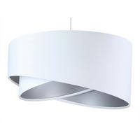 HÄNGELEUCHTE Silber 50/23 cm - Silberfarben, Kunststoff (50/1/23cm) - ONZENO