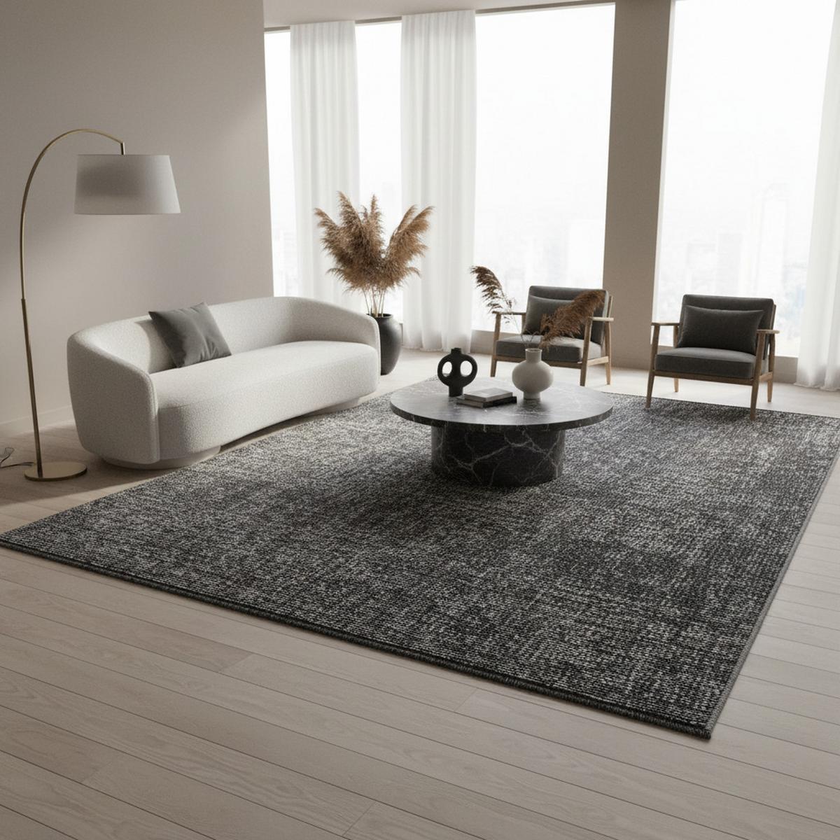 TEPPICH aus Baumwolle Waschbar KOFEL in Grau, einfarbig, 120 x 170 cm - Grau, Textil (170/120cm) - KADIMA DESIGN