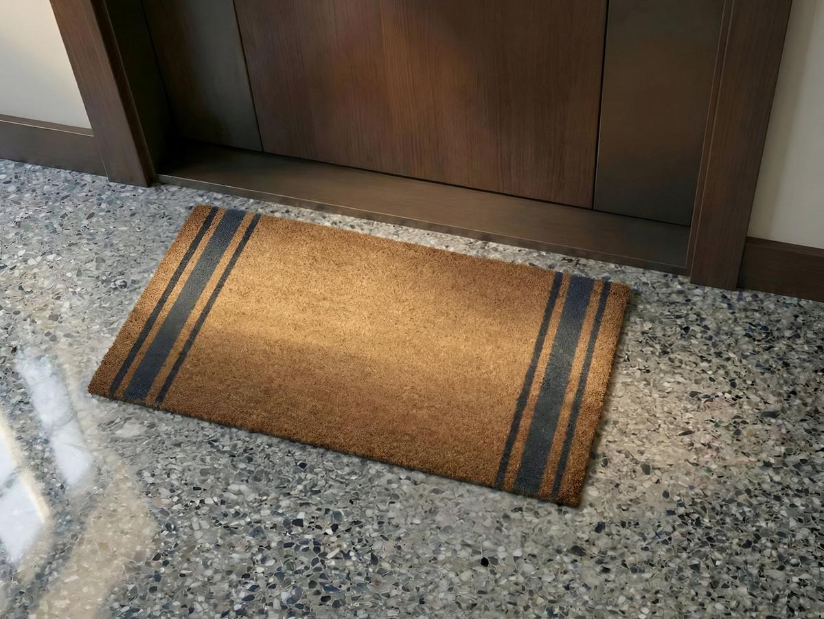 FUSSMATTE Naturfarben 45/75 cm Kokosfasern Portage - Naturfarben, Textil (45/75cm) - Beliani