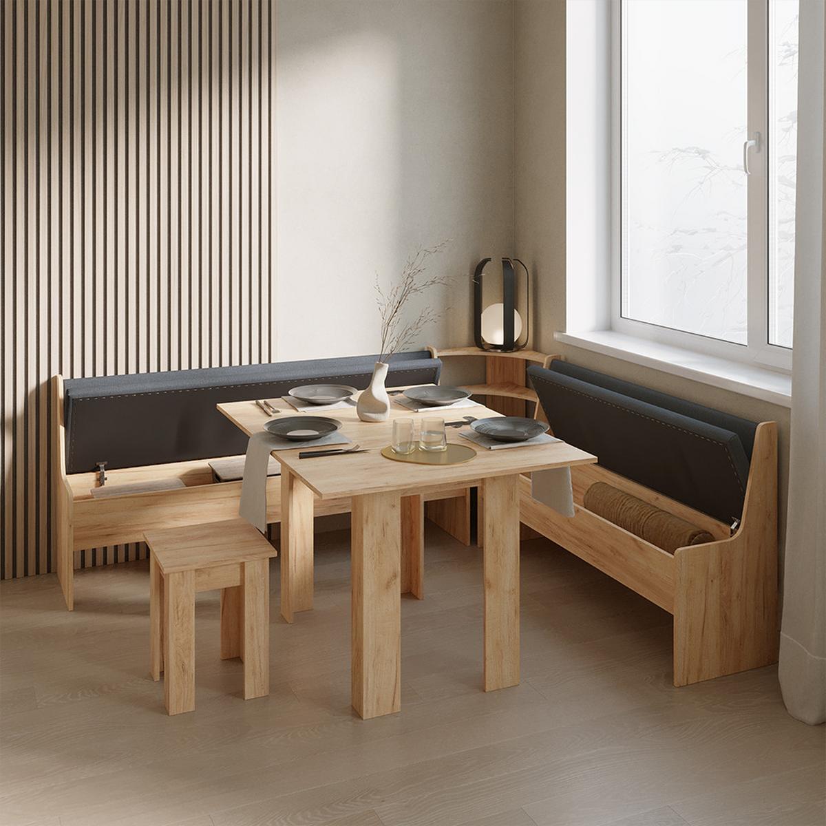 ESSZIMMER-BANK Tiberio Sandeiche 41.5 x 136.6 cm - Sonoma Eiche, Holzwerkstoff (41.5/80/136.6cm) - Livinity®