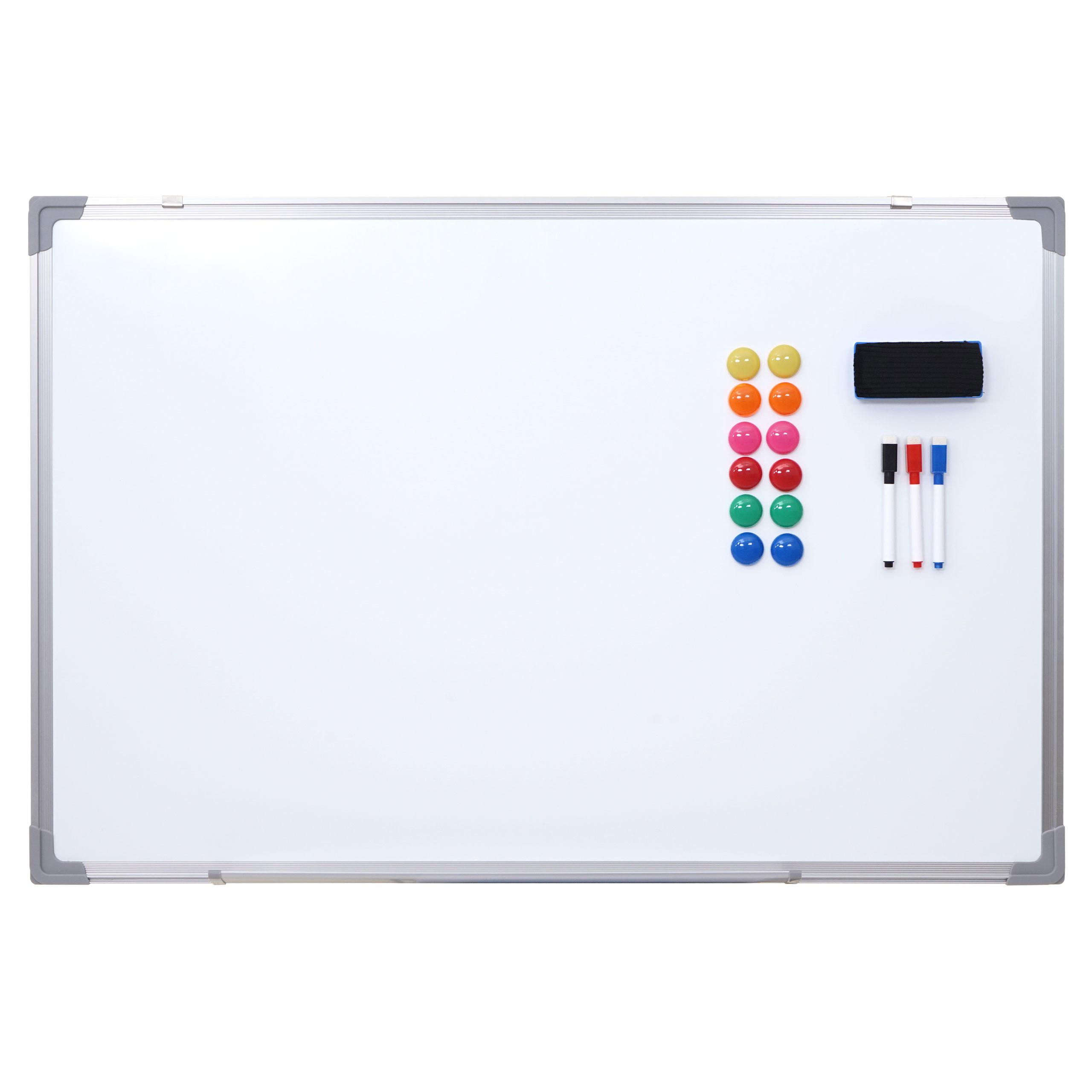 WHITEBOARD Weiß - Weiß, Metall (90/60/2cm) - MCW