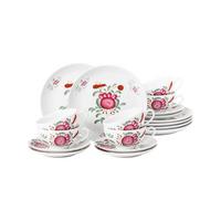TEESERVICE Amina Ostfriesenrose bunt 18-tlg. - Multicolor, Keramik (2/2/2cm) - Seltmann Weiden