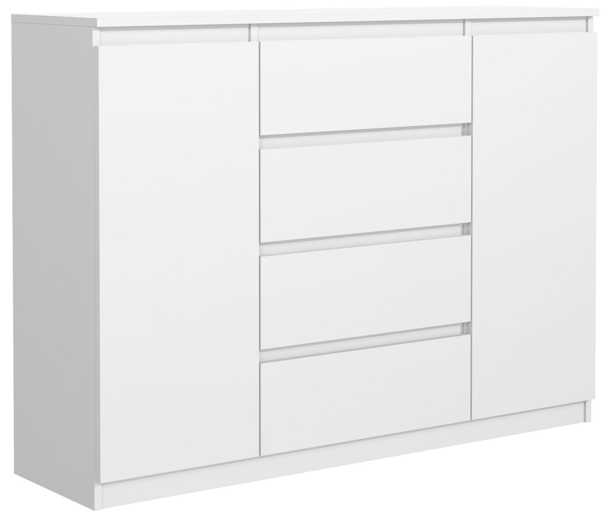 KOMMODE Weiß 139/102/39 - Weiß, Holzwerkstoff (139/102/39cm) - RAUMHIRSCH FURNITURE