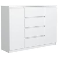 KOMMODE Weiß 139/102/39 - Weiß, Holzwerkstoff (139/102/39cm) - RAUMHIRSCH FURNITURE