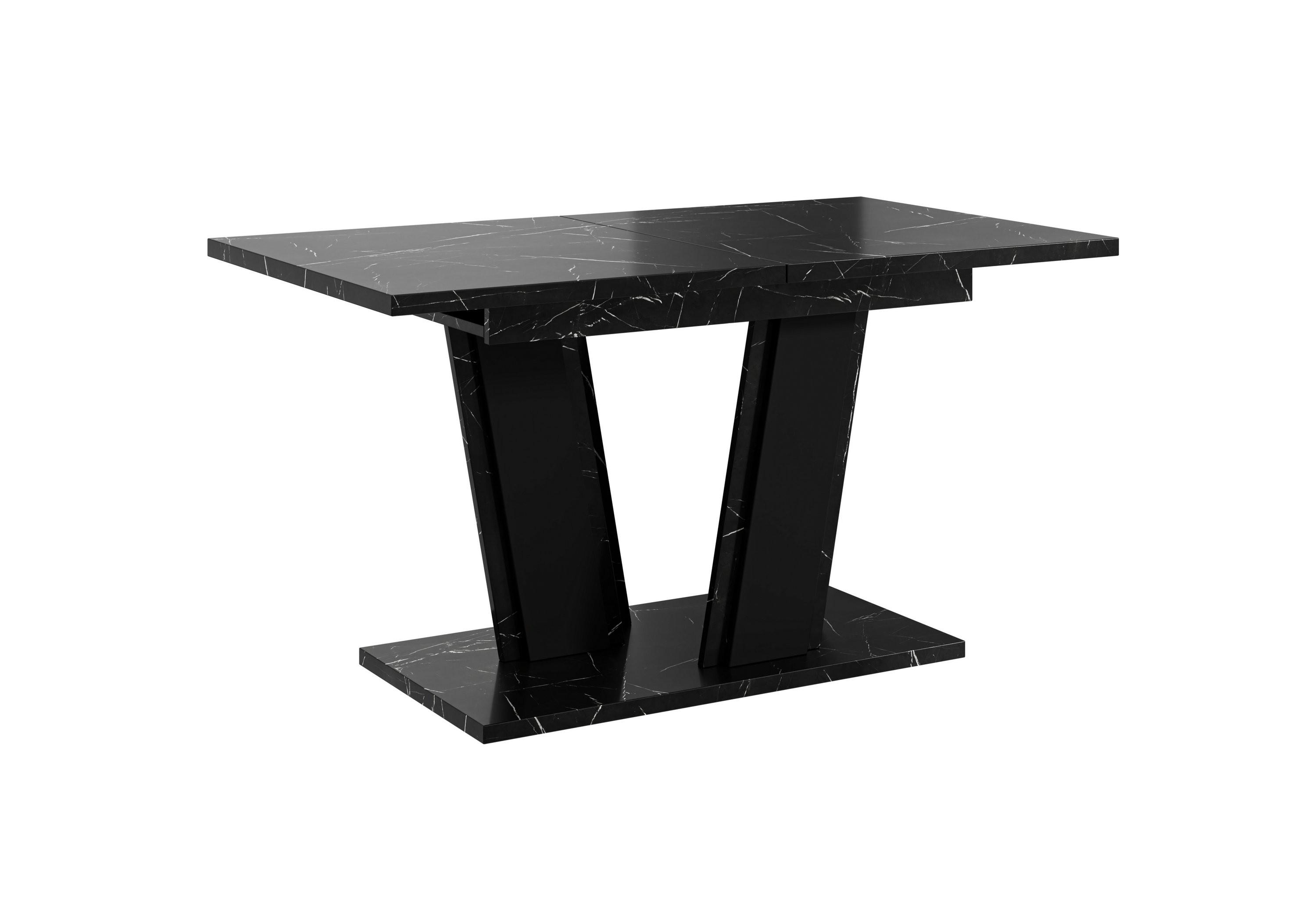 ESSTISCH BORSEN Ausziehbar 120 - 160 / 80 x 76 cm - Hellgrau/Schwarz, Holz (120/80/76cm) - MASSENO