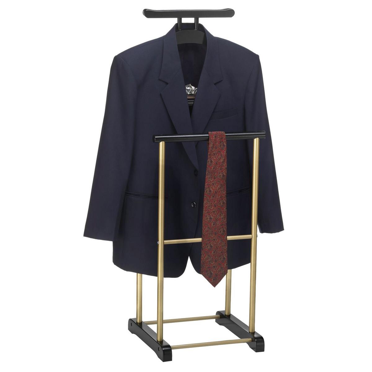 HERRENDIENER MEDINA schwarz/gold - Goldfarben/Schwarz, Metall (44/105/35cm) - IDIMEX