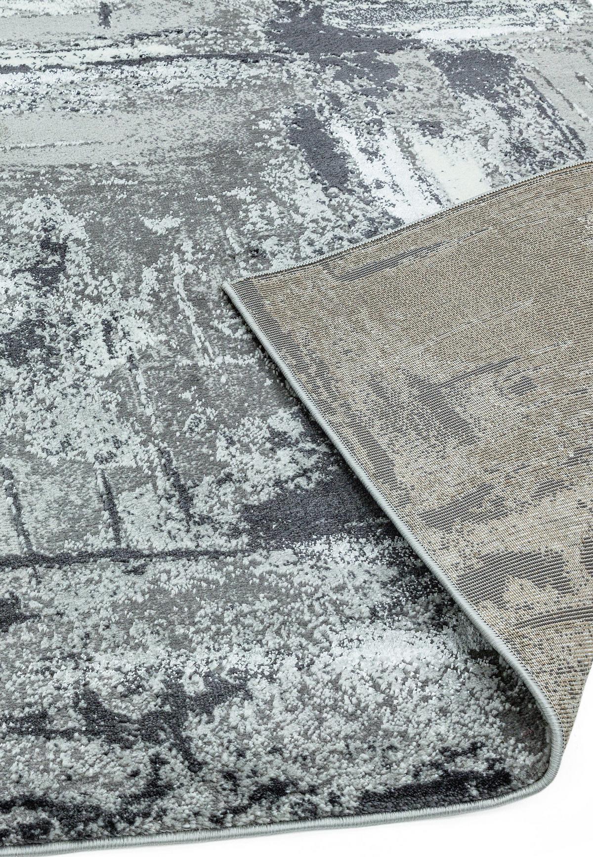 TEPPICH PARMA-Felino, abstrakt, Silbergrau, 160 x 230 cm - Grau, Textil (230/160cm) - KADIMA DESIGN