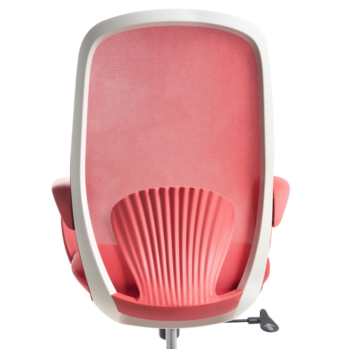 BÜROSTUHL Rot Foama - Rot/Schwarz, Textil (70/94/70cm) - Beliani