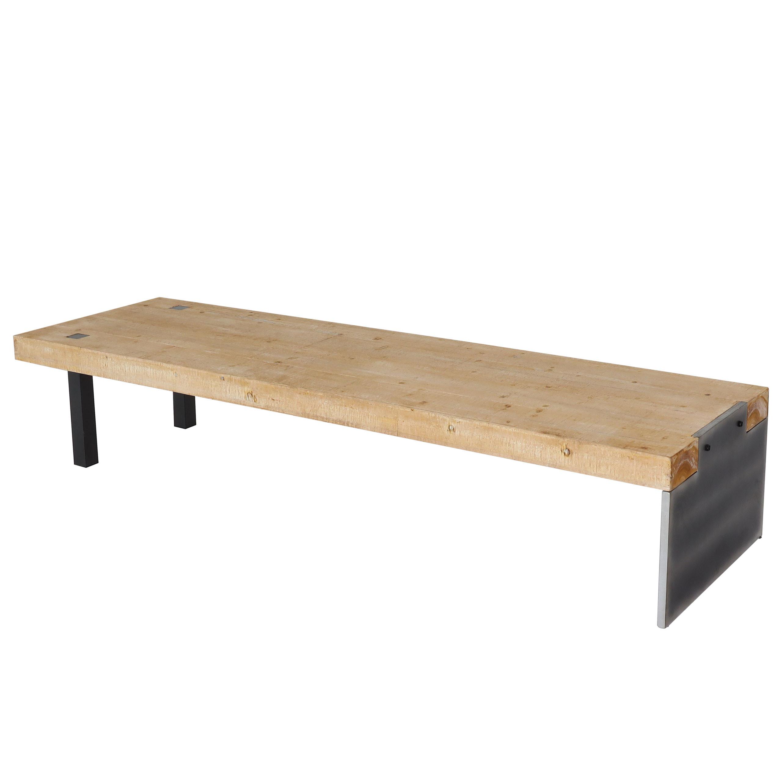 SITZBANK Braun - Naturfarben/Braun, Holz (200/40/60cm) - MCW