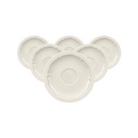 ESPRESSOUNTERTASSEN Manoir weiß ø 12,2 cm 6er Set - Weiß, Keramik (12.2cm) - Villeroy & Boch