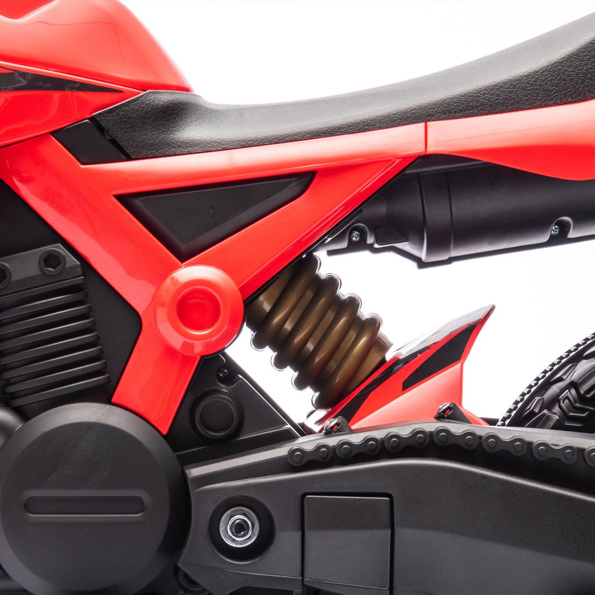 KINDER Elektro-Motorrad 6V Kindermotorrad 3 km/h 3-8 Jahre Kinder Rot - Rot, Kunststoff (105/57/62cm) - AIYAPLAY