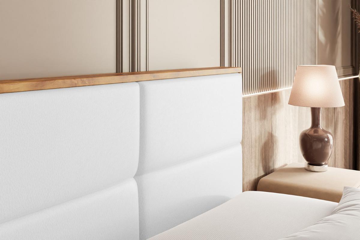 BOXBETT mit Matratze H3 und Lattenrost - LOLLI1 - 180x200 - Weiß Hochglanz - Weiß, Holzwerkstoff/Kunststoff (180/200cm) - ALTDECOR