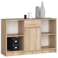 KOMMODE Eiche Sonoma 77/120/40 - Sonoma Eiche, Holzwerkstoff (120/77/40cm) - RAUMHIRSCH FURNITURE