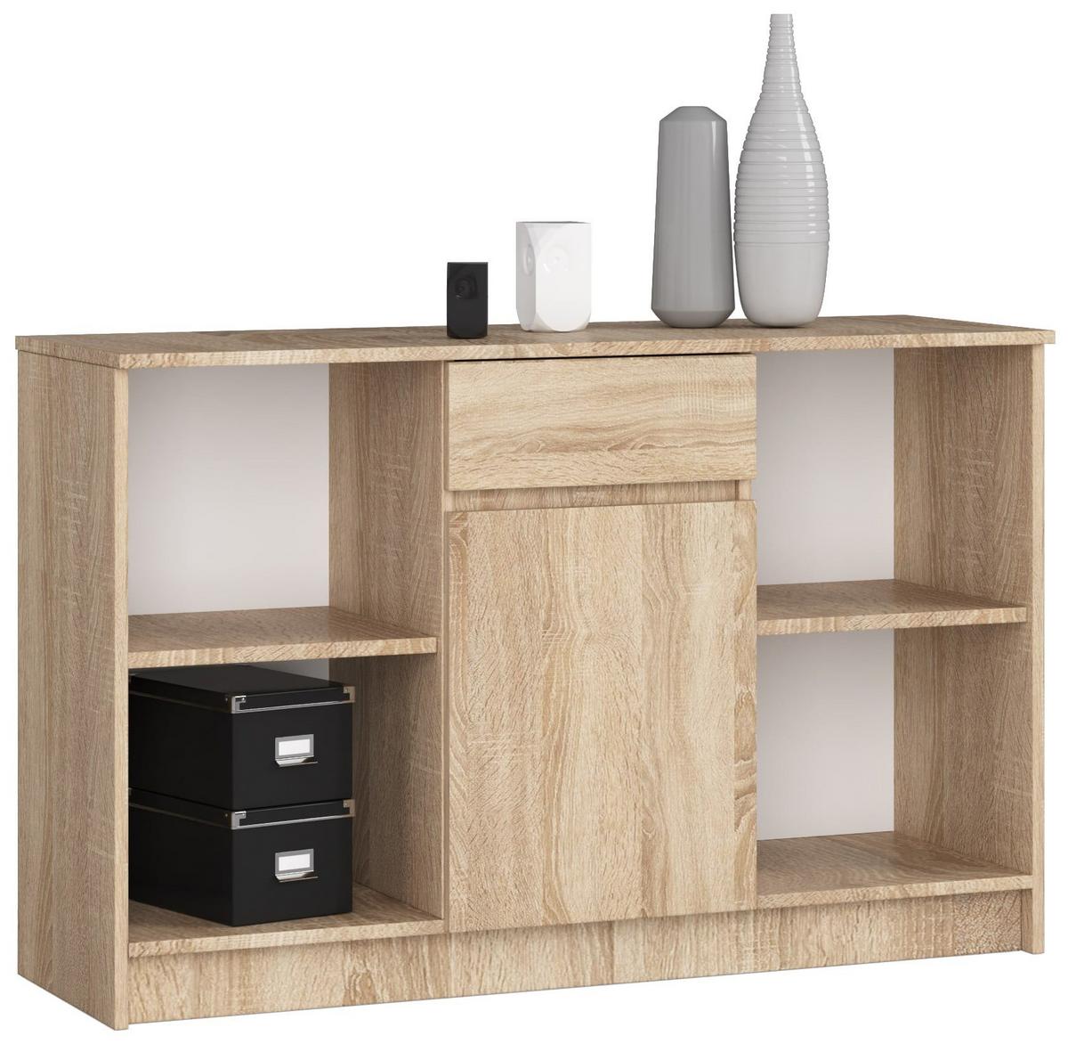 SCHREIBTISCH Eiche Sonoma 79/120/126 - Sonoma Eiche, Holzwerkstoff (125/55/79cm) - RAUMHIRSCH FURNITURE