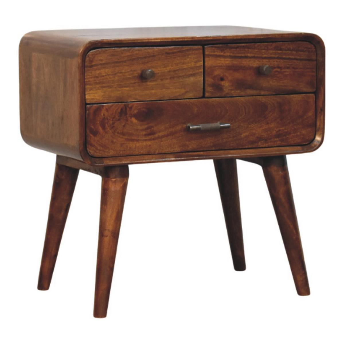 NACHTTISCH Avora - Braun, Holz (35/55/55cm) - Artisan Furniture