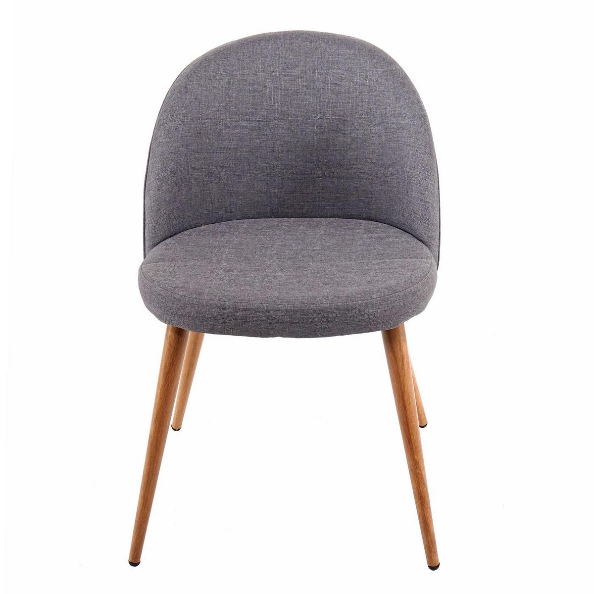 ESSZIMMERSTUHL Anthrazit 4er-Set - Dunkelgrau/Anthrazit, Textil (48/77/46cm) - MCW