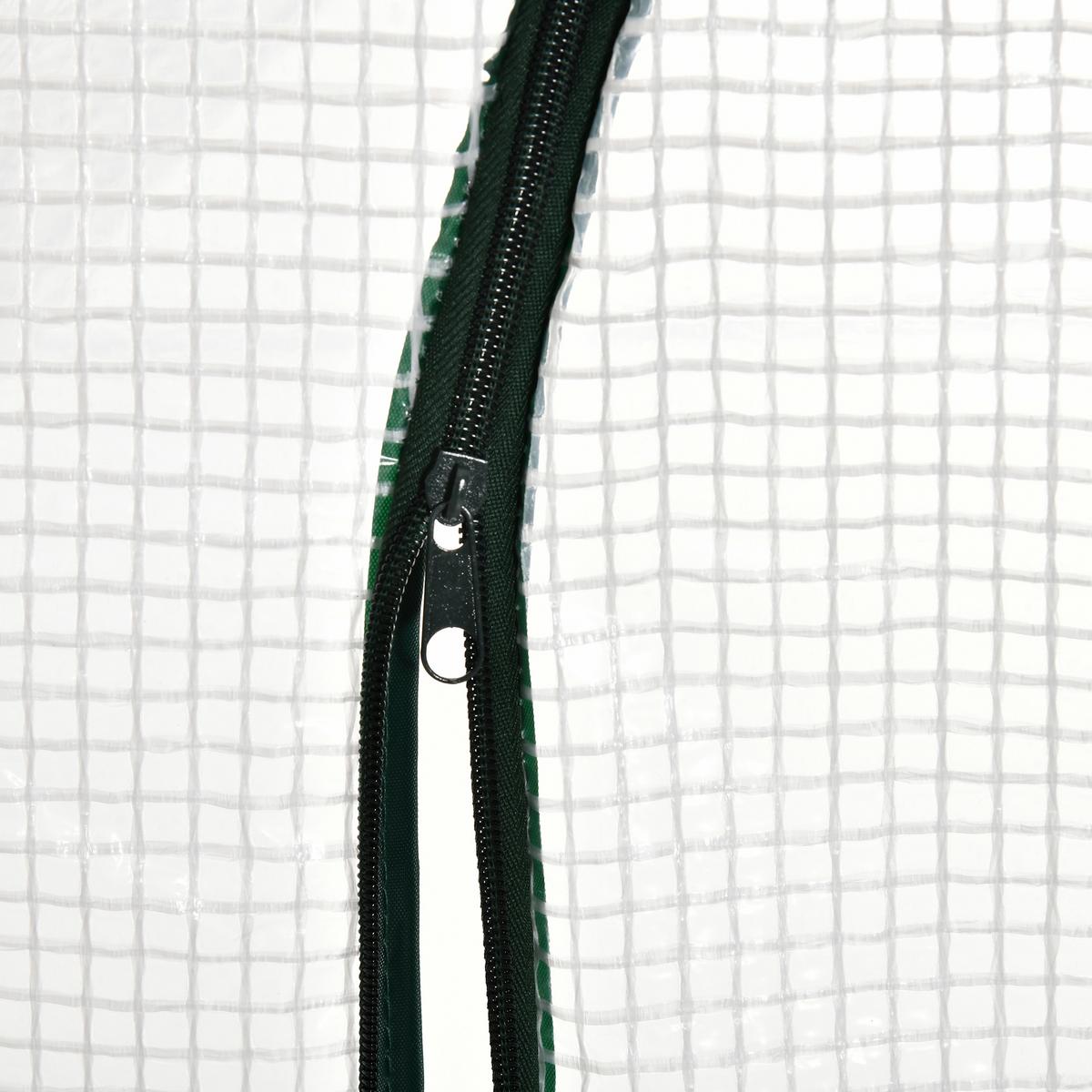 GEWÄCHSHAUS, 180L x 100B x 168H cm - Weiß, Metall (100/168/180cm) - Outsunny