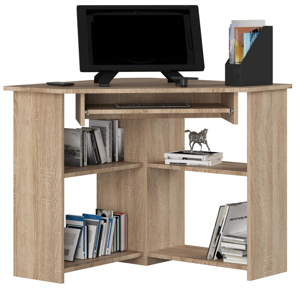 SCHREIBTISCH Eiche Sonoma 74/80/80 - Sonoma Eiche, Holzwerkstoff (155/85/74cm) - RAUMHIRSCH FURNITURE