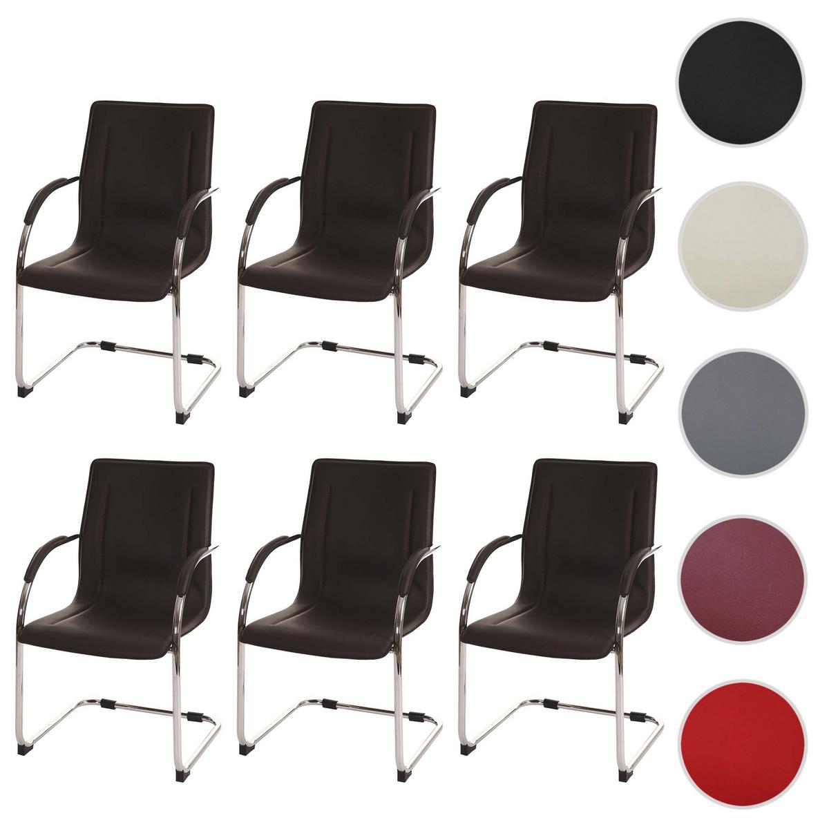 ESSZIMMERSTUHL Braun 6er-Set - Braun, Kunststoff (56/93/56cm) - MCW