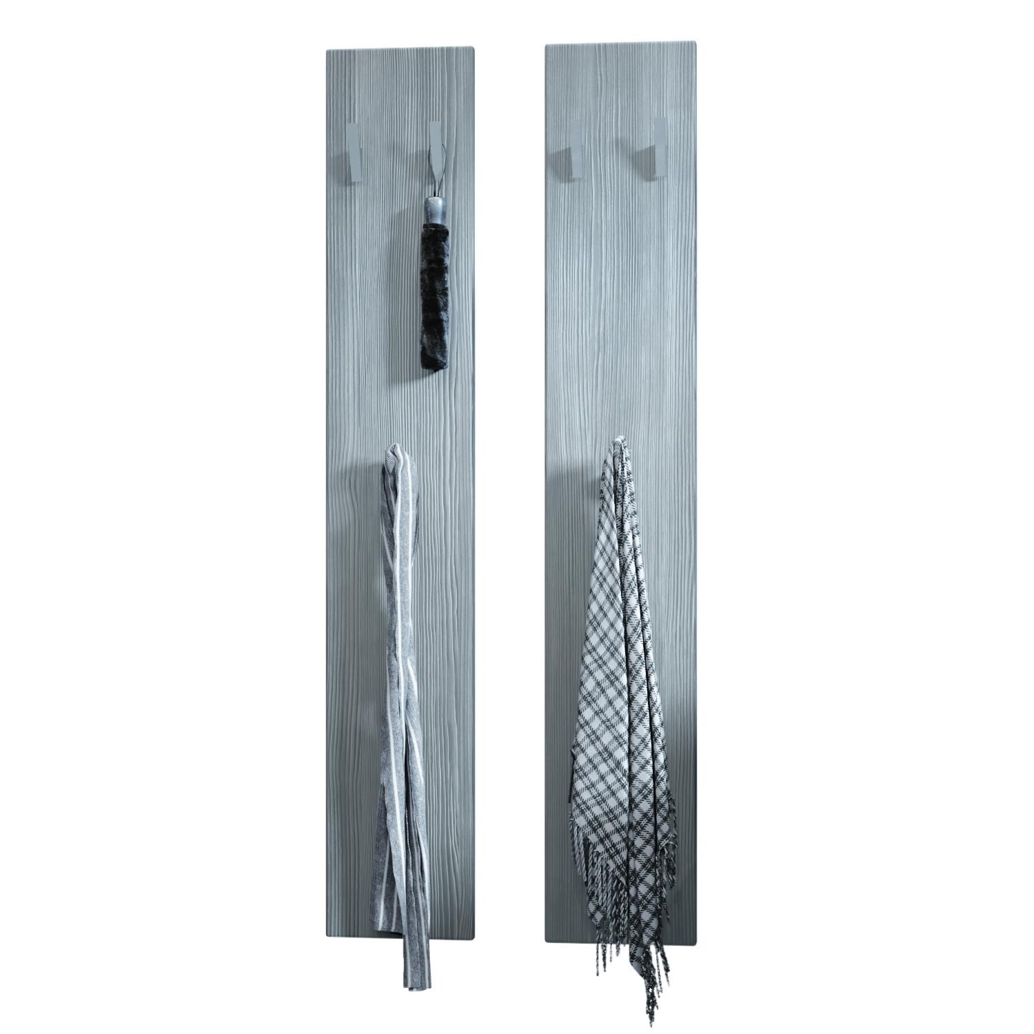 GARDEROBENPANEEL Wandpaneel Avola-Anthrazit - Anthrazit, Holzwerkstoff (24/140/2cm) - Vladon
