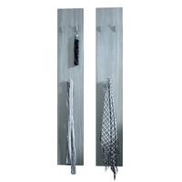 GARDEROBENPANEEL Wandpaneel Avola-Anthrazit - Anthrazit, Holzwerkstoff (24/140/2cm) - Vladon