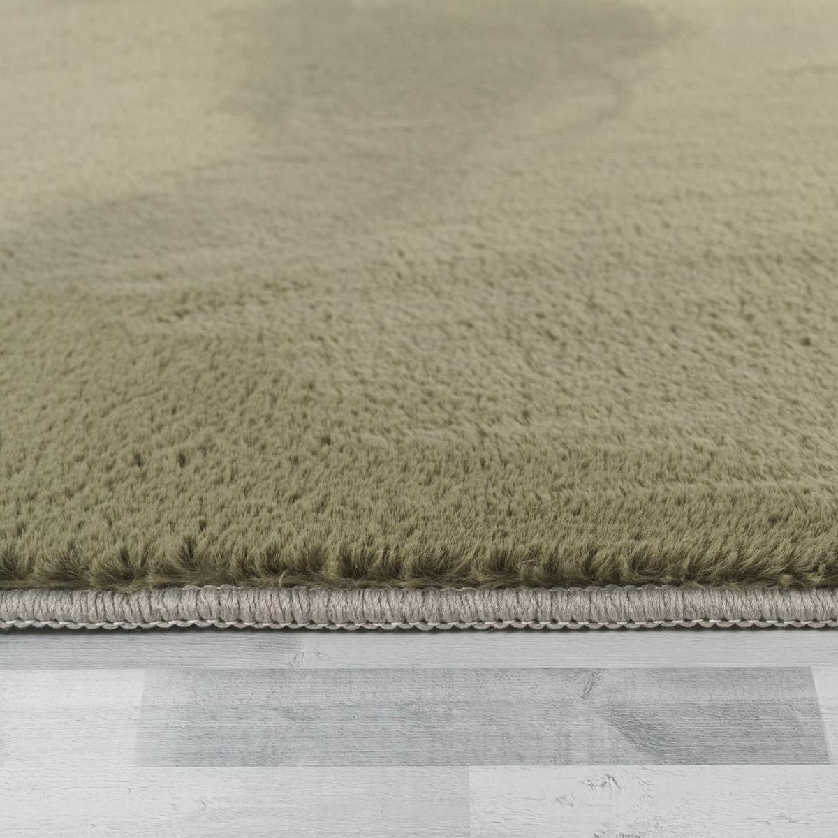 KURZFLORTEPPICH, einfarbig, aus Polyester, Grün, 240 x 340 cm - Grün, Textil (340/240cm) - KADIMA DESIGN