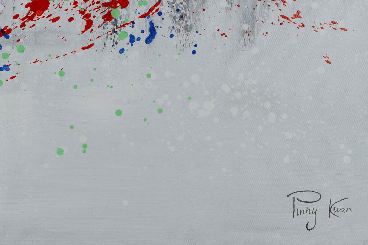 ACRYLBILD HANDGEMALT 120/60 cm - Grau, Holz/Textil (120/60cm) - KUNSTLOFT