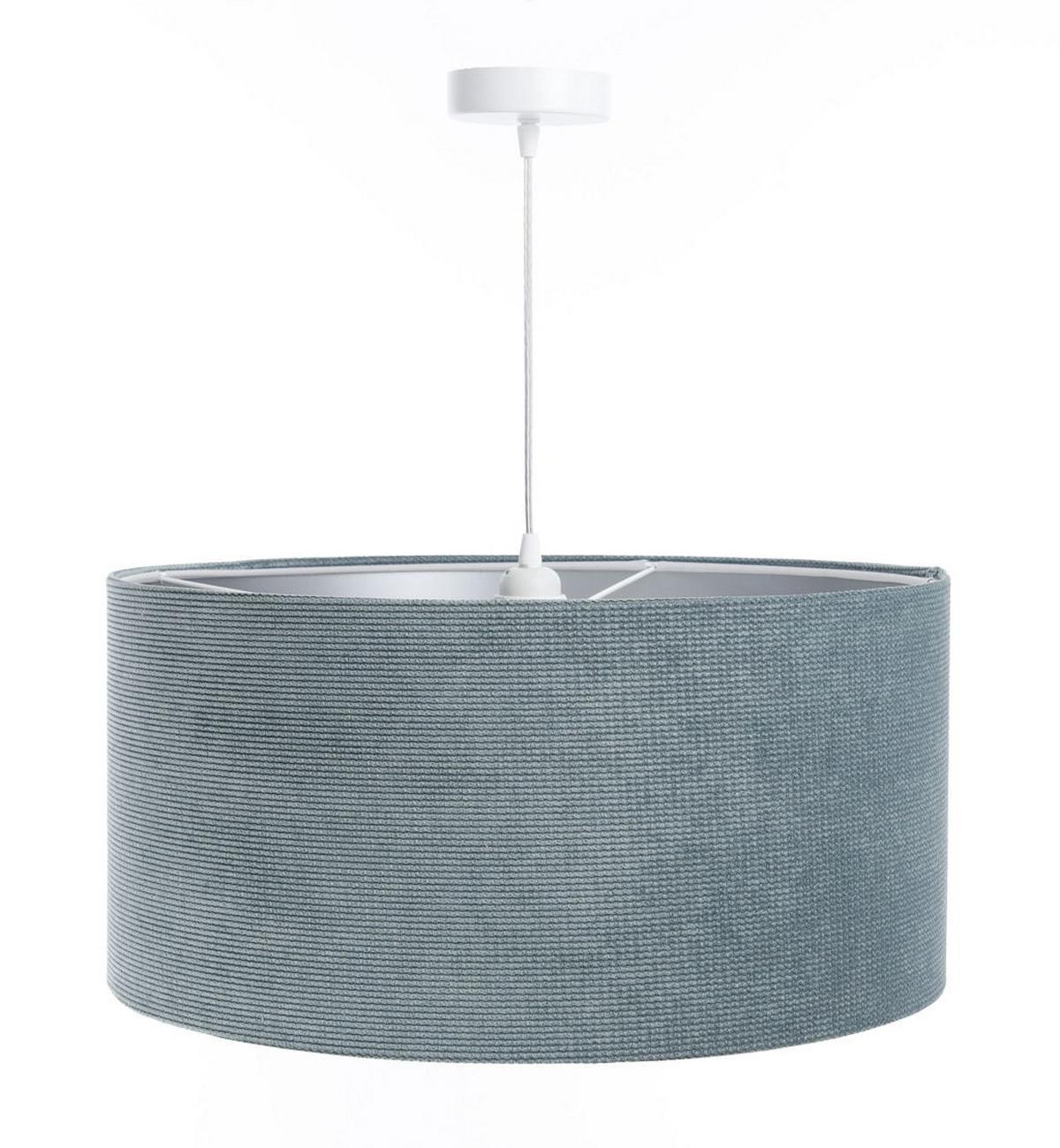 HÄNGELEUCHTE Blau 40/20 cm - Blau/Silberfarben, Kunststoff (40/0.4/20cm) - ONZENO