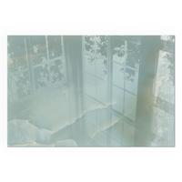 GLASPLATTE für Kamin 120x80 cm - Türkis, Glas (120/80/0.4cm) - TULUP