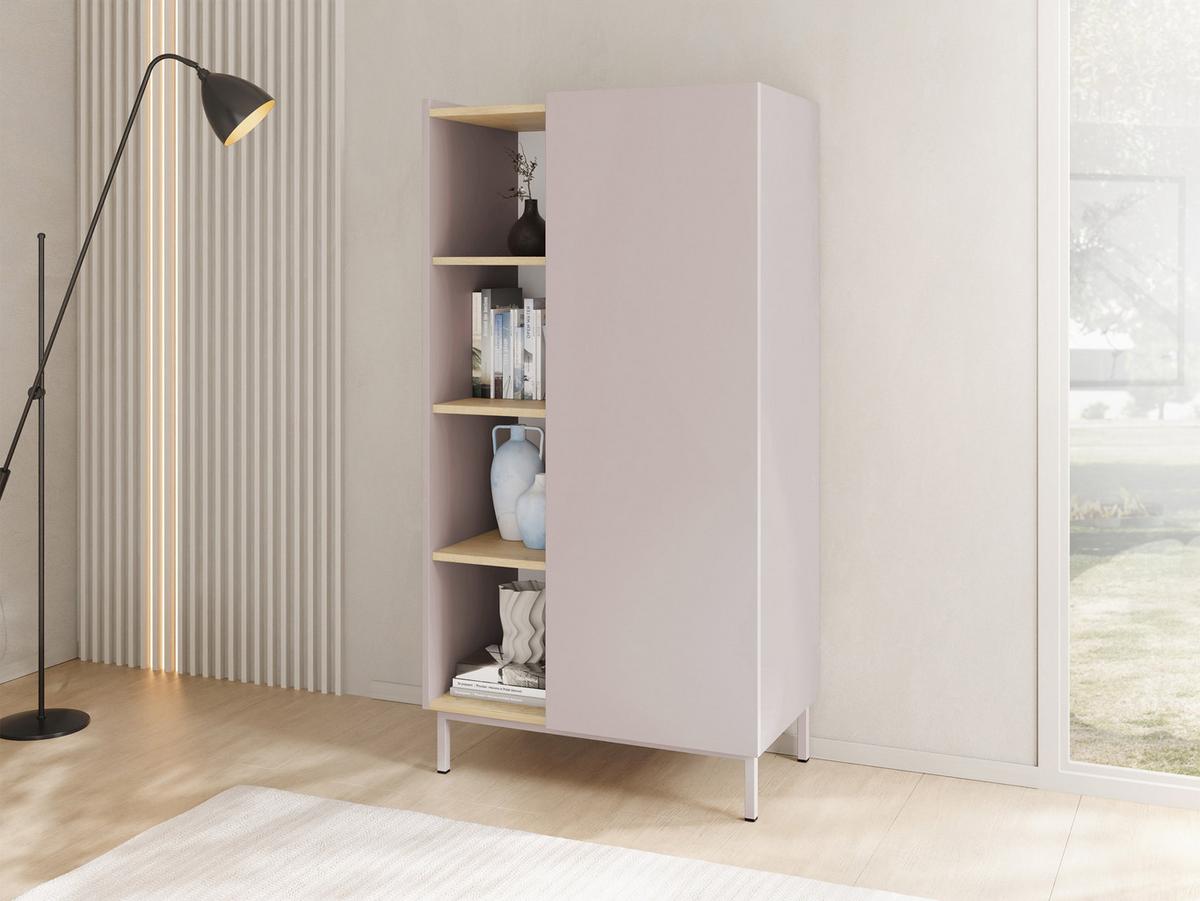 REGAL System 77 - Kaschmir, Holzwerkstoff/Metall (74/140/44cm) - MIRJAN24