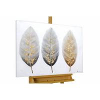 ACRYLBILD HANDGEMALT 100/75 cm - Beige/Braun, Holz/Textil (100/75cm) - KUNSTLOFT