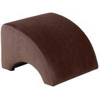 POLSTERHOCKER Kajsa Samtvelours braun - Braun, Kunststoff (52/37/54cm) - 58aufmkessel