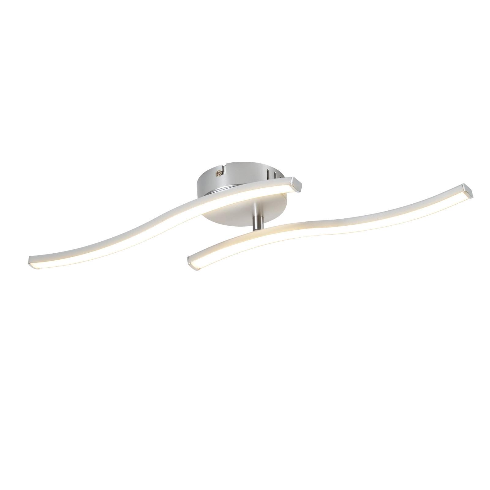 DECKENLEUCHTE Yaralynne 51.5/10/7.3 cm - Silberfarben, Kunststoff (51.5/10/7.3cm) - ZMH