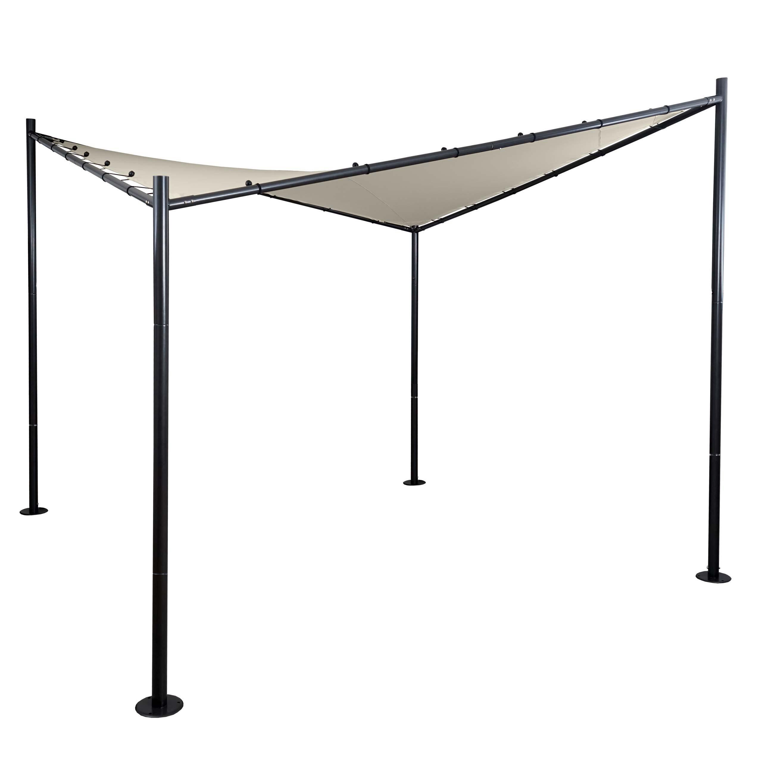 PERGOLA Cremeweiß - Weiß, Metall (317/270/317cm) - MCW