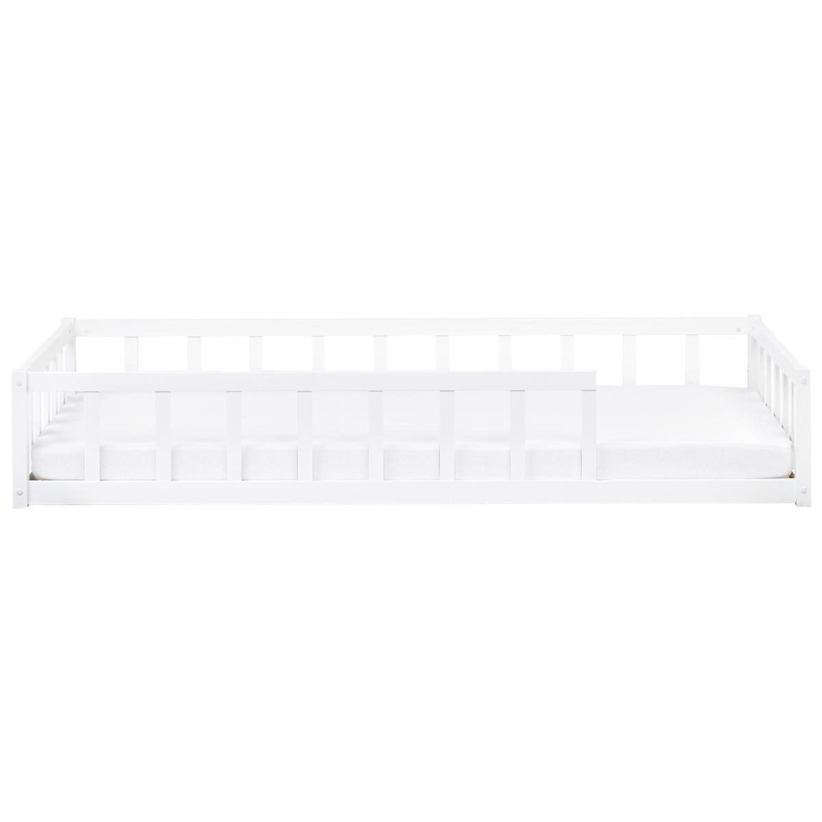 KINDERBETT 200x90 cm Weiß Meymac - Weiß, Holz (200/90cm) - Beliani